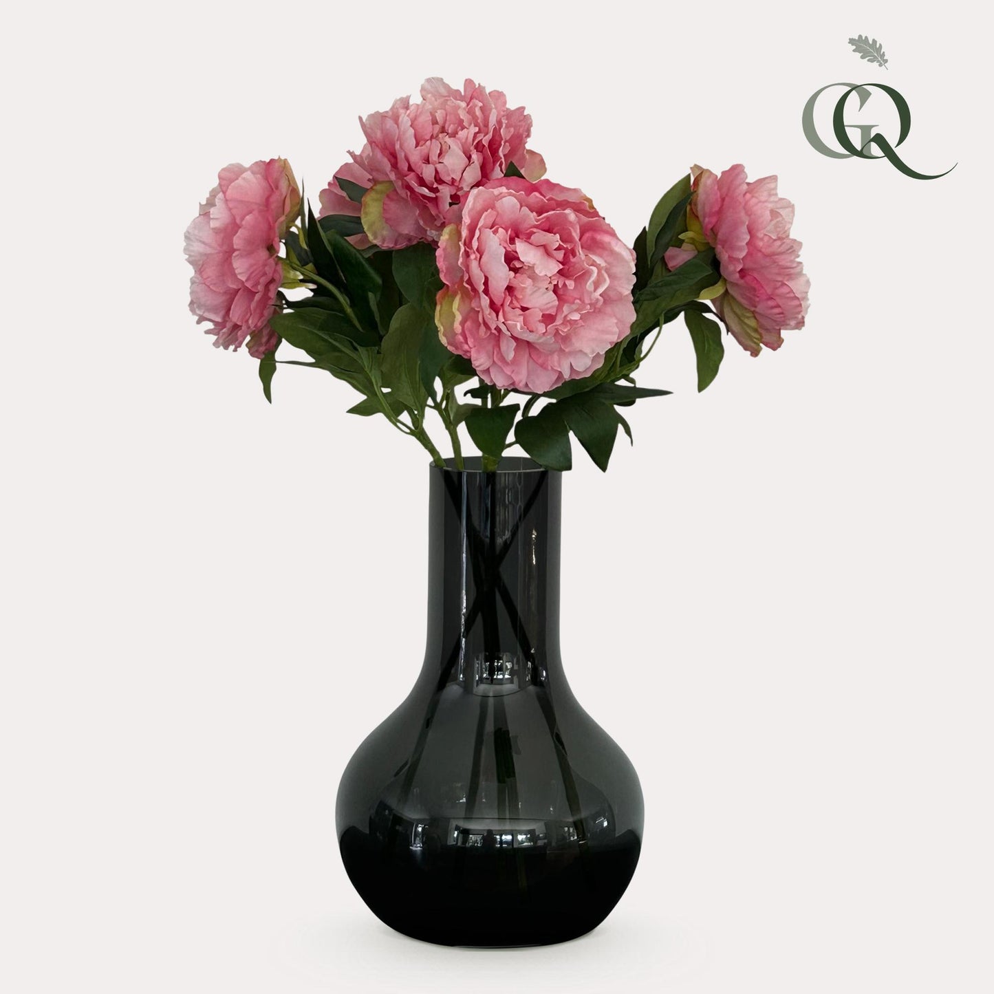 Fiori artificiali Solo - Rosa chiaro - Peonie - x 5 - 65 cm