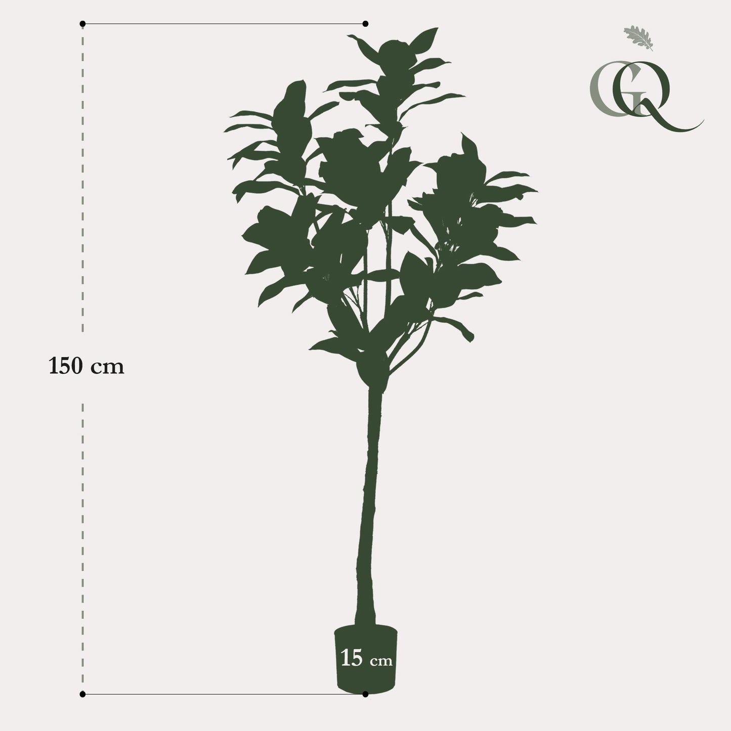 Pianta artificiale - Magnolia Grandiflora - 150 cm