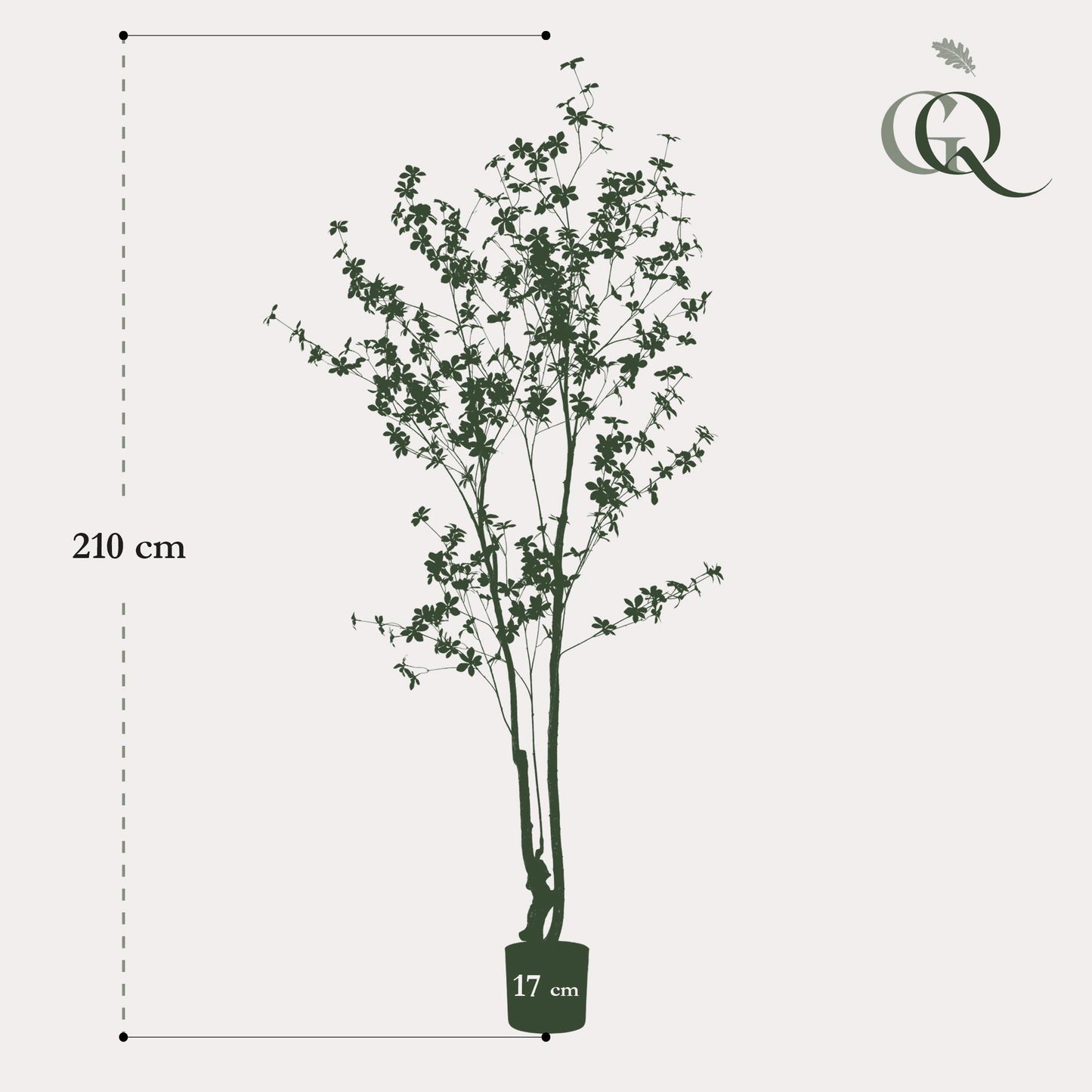 Artificial plant - Tropaeolum Speciosum - Nasturtium - 210 cm