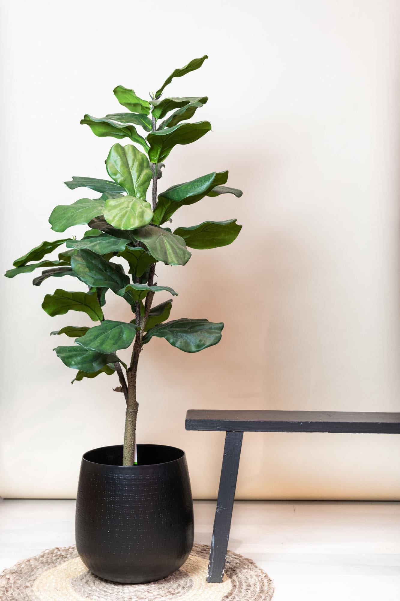 Pianta artificiale - Ficus Lyrata - Pianta di tabacco - 120 cm