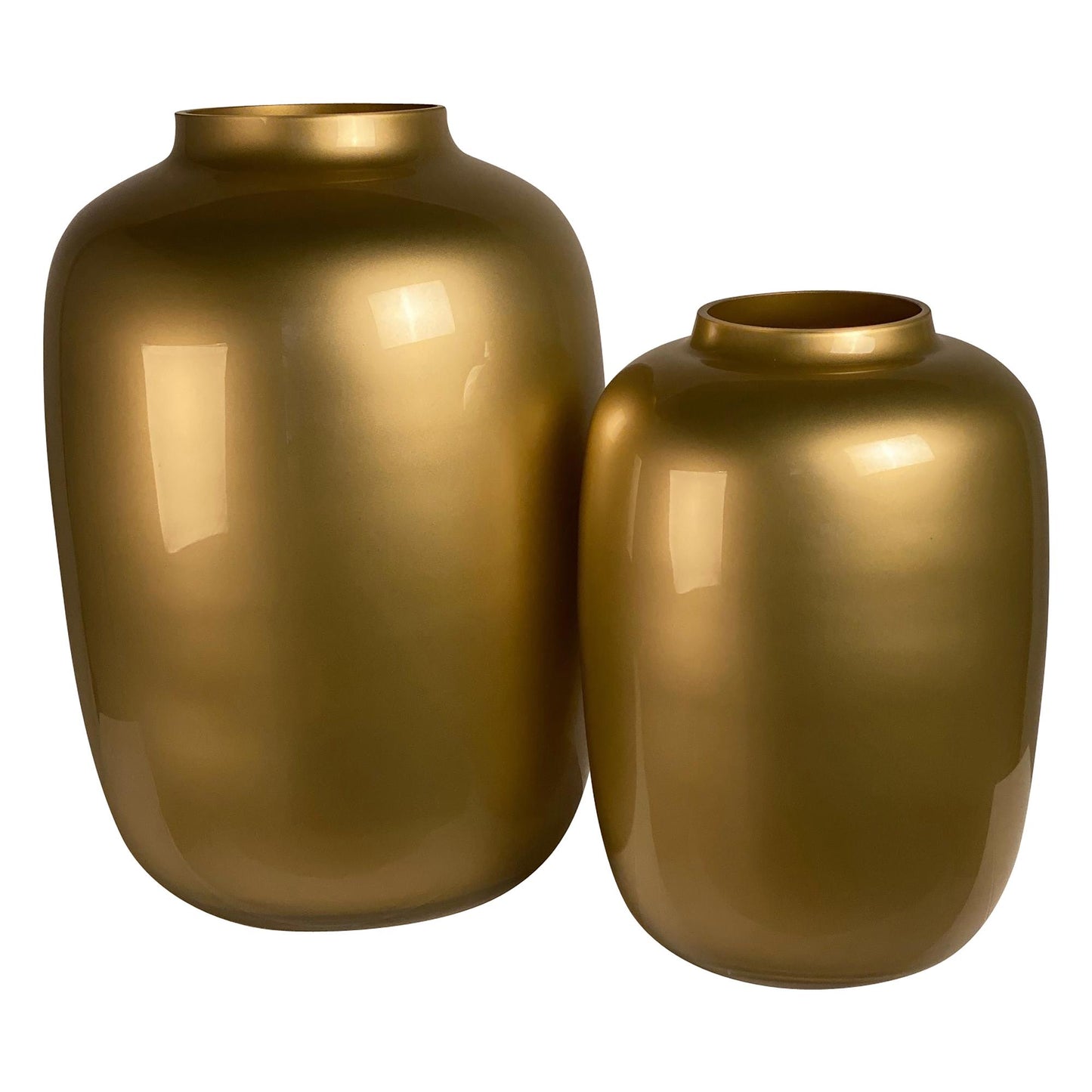 Vase glass - Gold - Artic - M - H35 W25