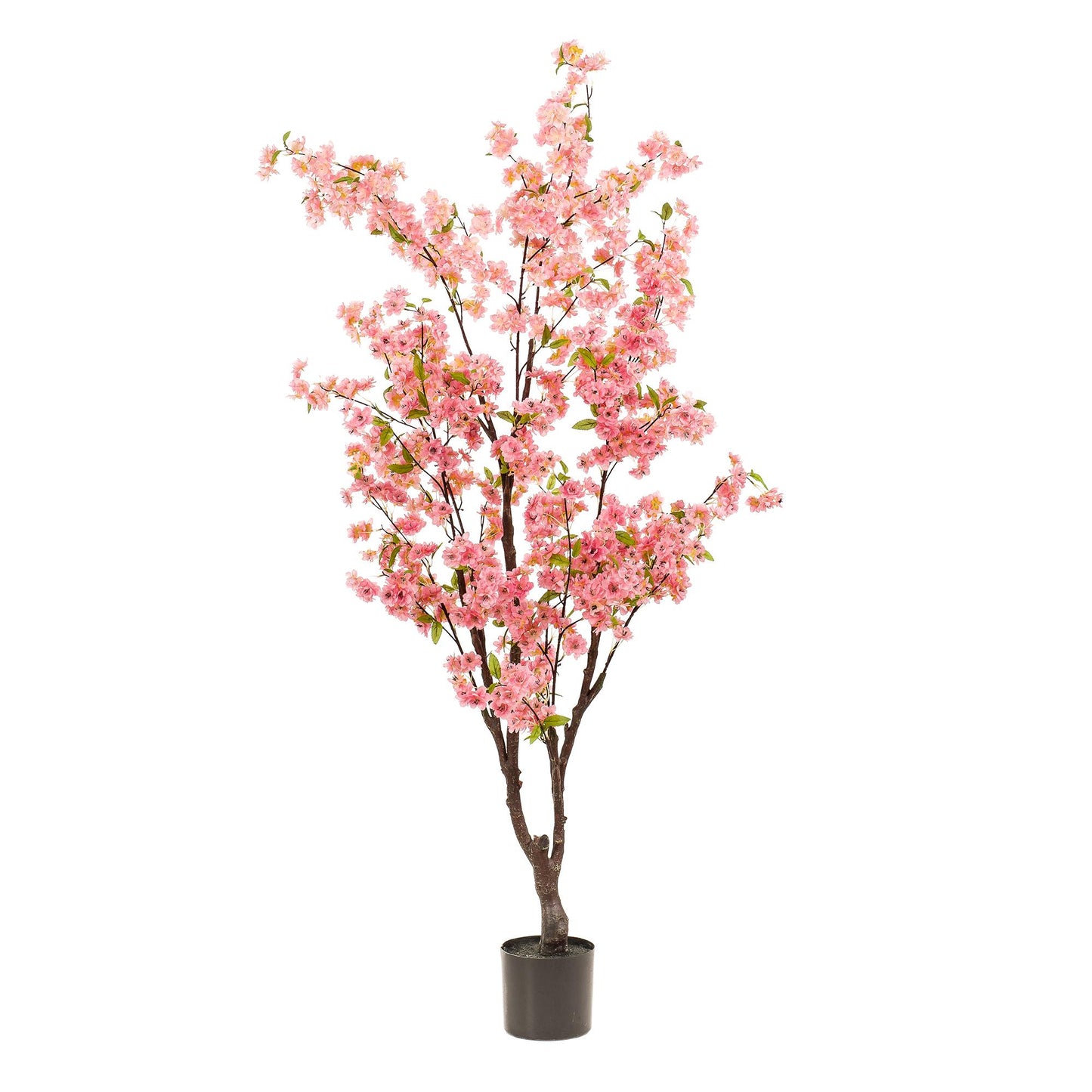Pianta artificiale - Prunus - Fiore di ciliegio - Rosa - 175 cm