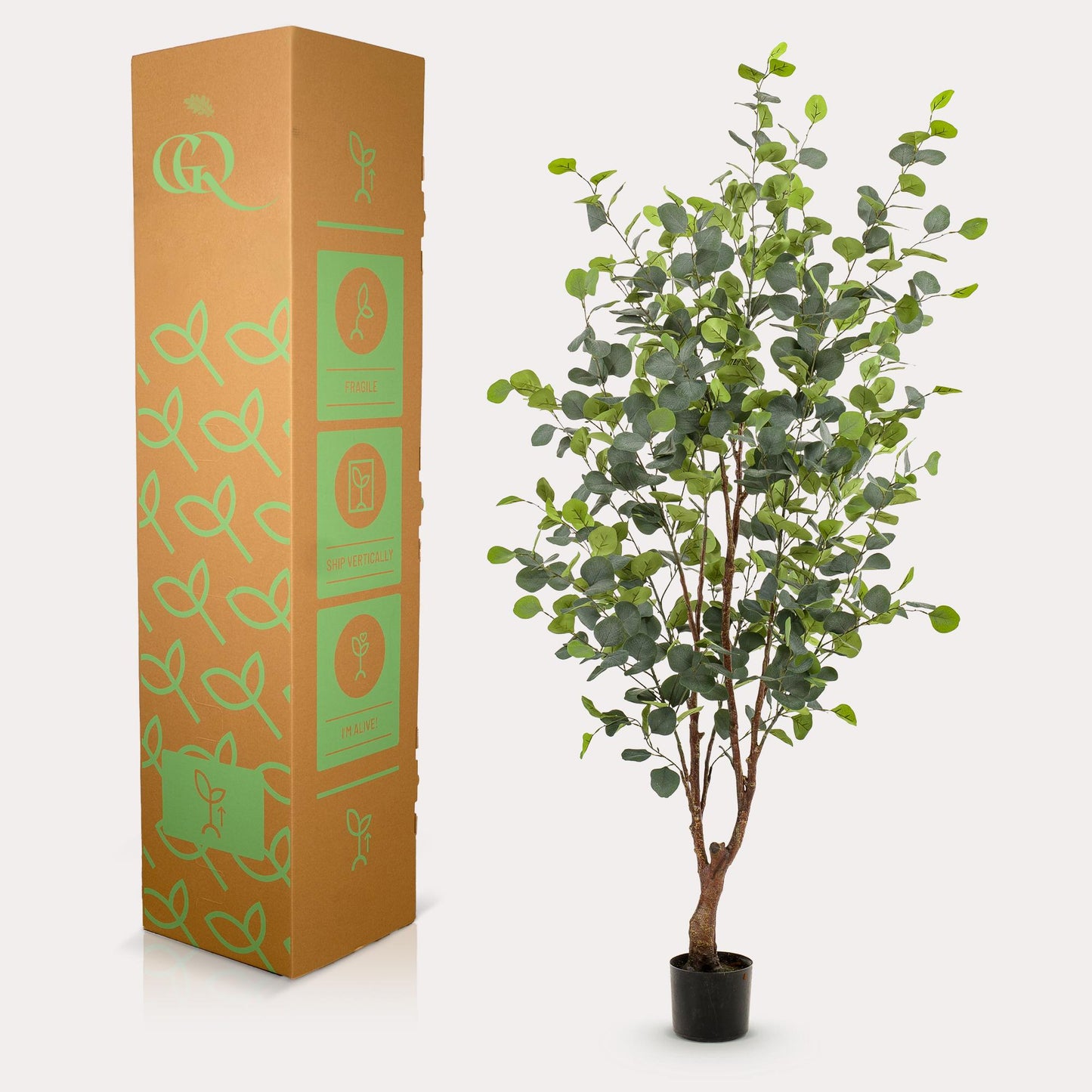 Pianta artificiale - Eucalipto - Gomma blu - 140 cm