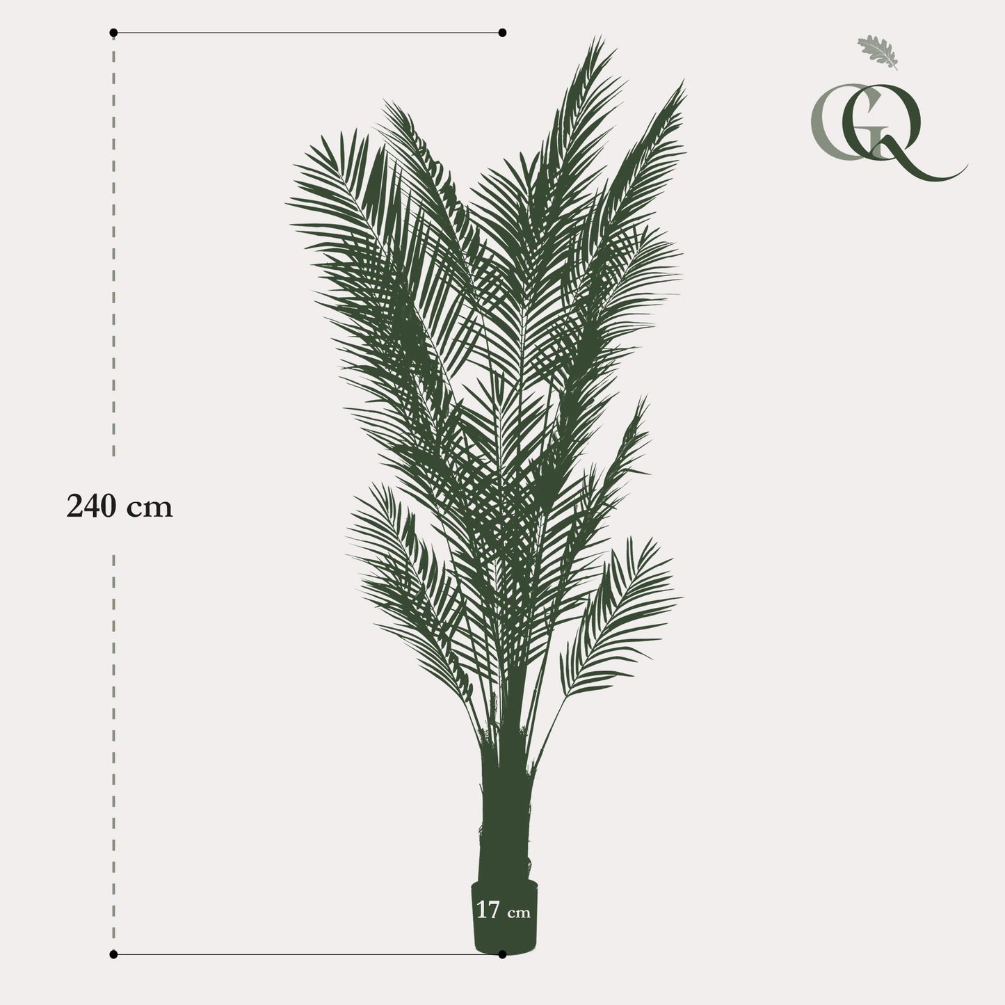 Artificial plants - Areca Lutescens - Gold Palm - 240cm
