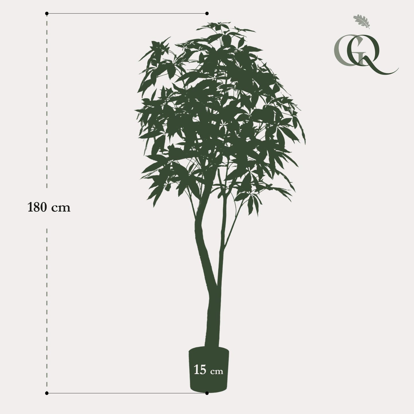 Pianta artificiale - Pachira Aquatica - Albero dei soldi - 180 cm