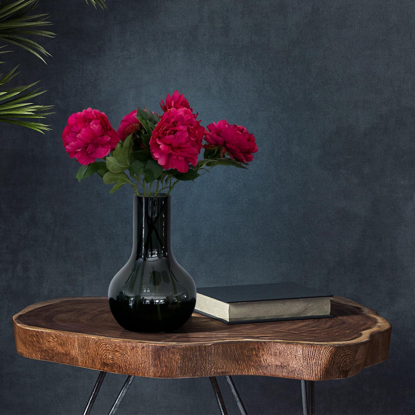 Fiori artificiali Solo - Rosa scuro - Peonie - x 5 - 65 cm