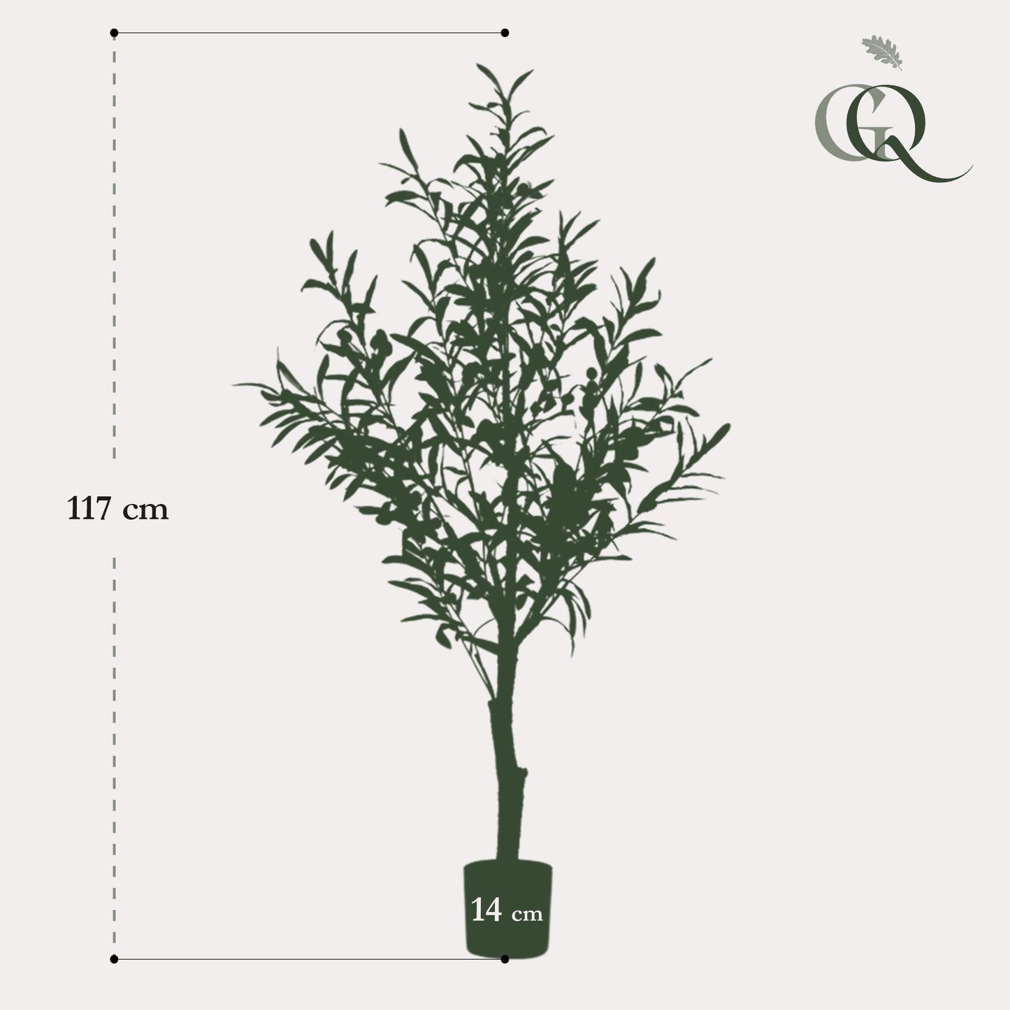 Ulivo artificiale - Olea europaea - Ulivo - 115 cm