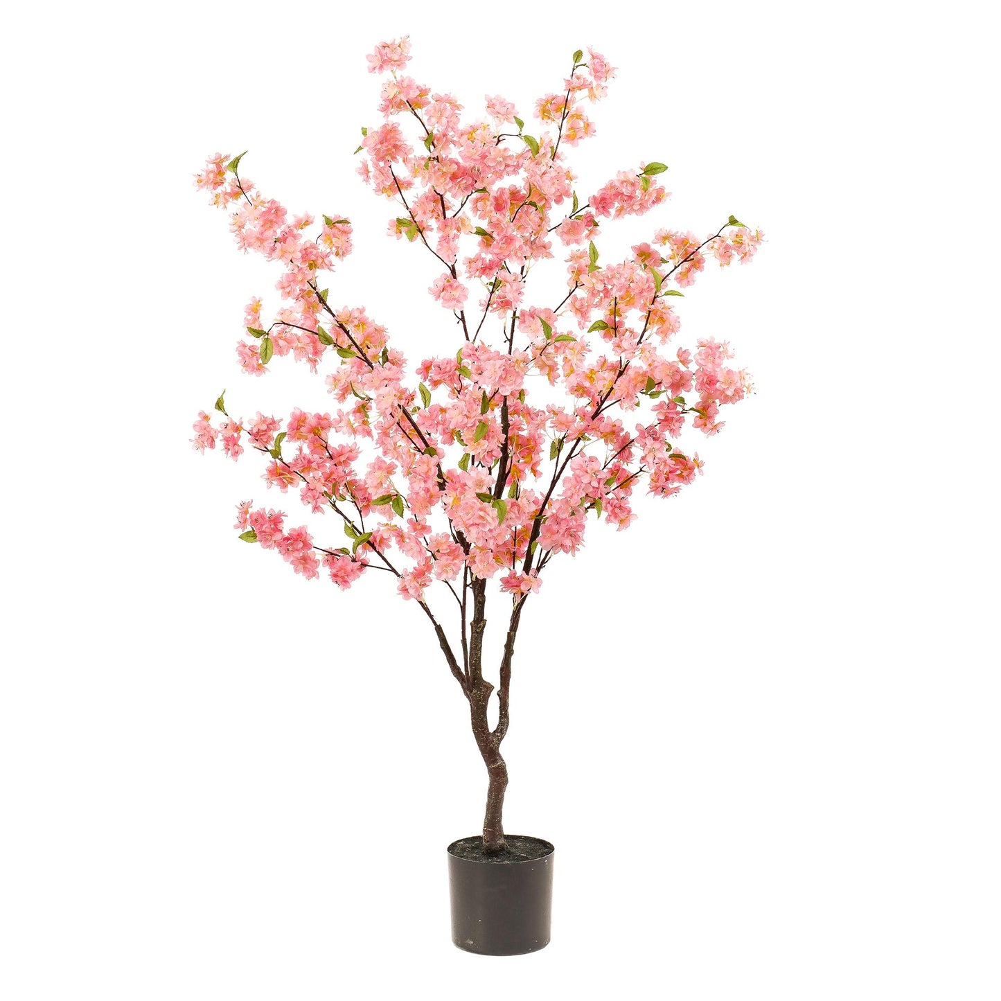 Pianta artificiale - Prunus - Fiore di ciliegio - Rosa - 135 cm