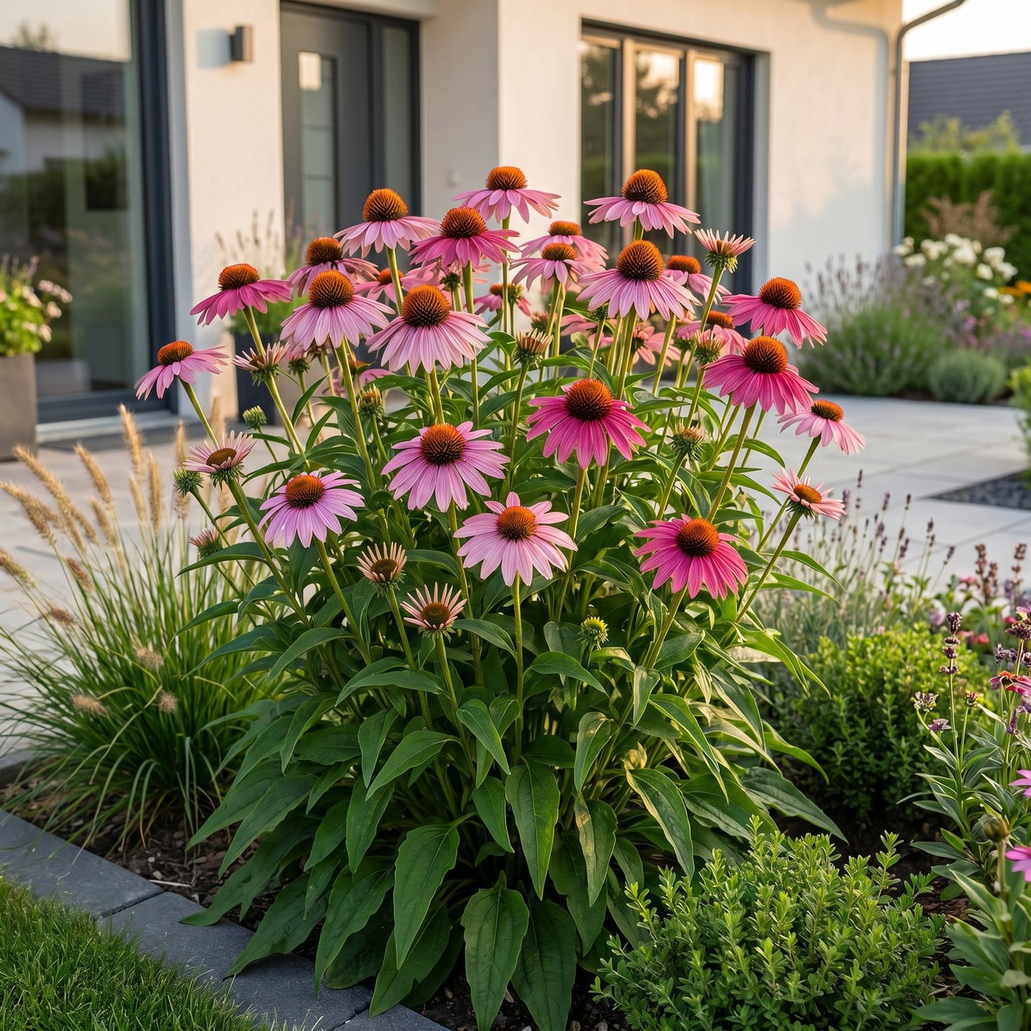 Perennial - Echinacea purp. Magnus - Coneflower - Bee and butterfly attractors - Pink - 12 Plants - Pot 11cm - Height 15-25cm