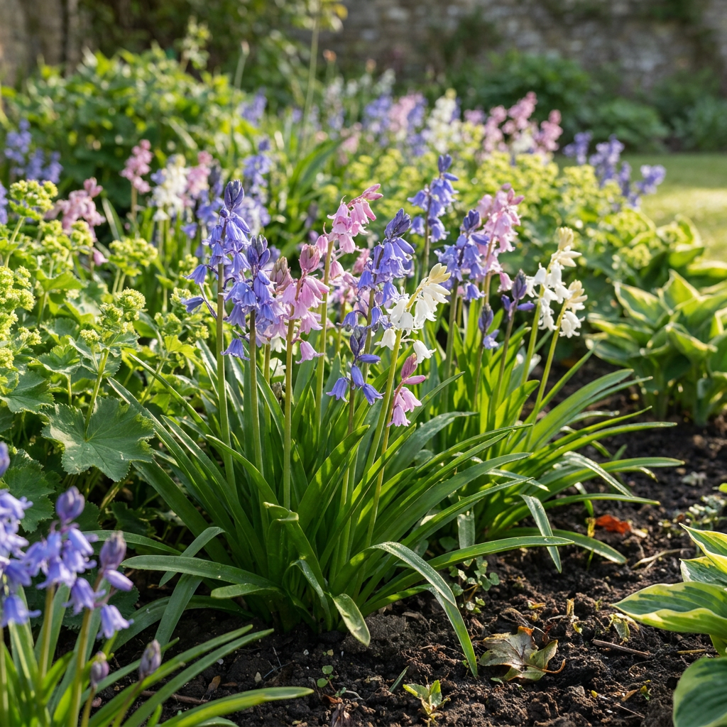 320x Hyacinthoides Hispanica mix - Giacinto selvatico spagnolo mix - Varie - Bulbo da naturalizzazione - Calibro 7/8