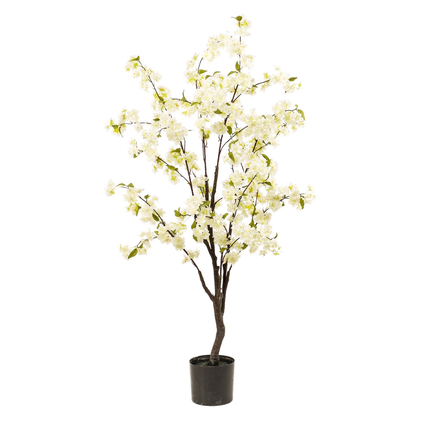 Artificial plant - Prunus - Cherry blossom - White - 135cm