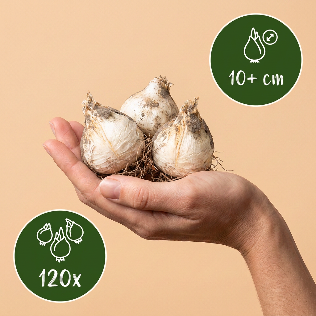120x Allium Miami - Aglio ornamentale - Viola - Fioritura estiva - Dimensione bulbo 10/+