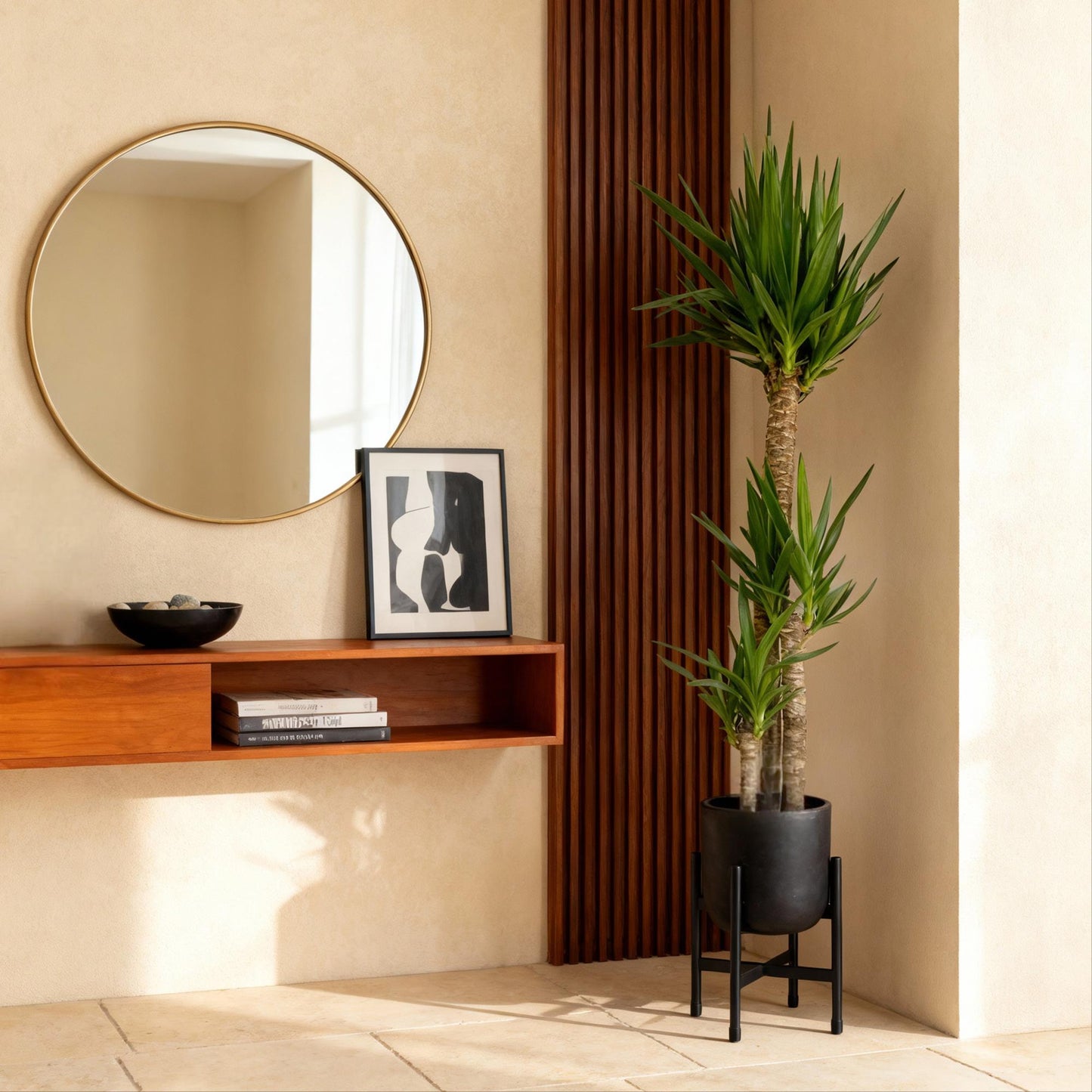 Green boutiQ - House Plant - Yucca elephantipes - Yucca - Low Maintenance - Green - 1 - Pot 24cm - Height 140cm