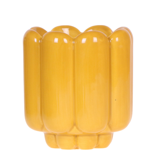 Hummingbird Home | Retro Shine decorative pot - Yellow - Ø9cm