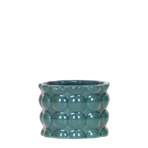 Hummingbird Home | Cotton Shine decorative pot - Green - Ø6cm