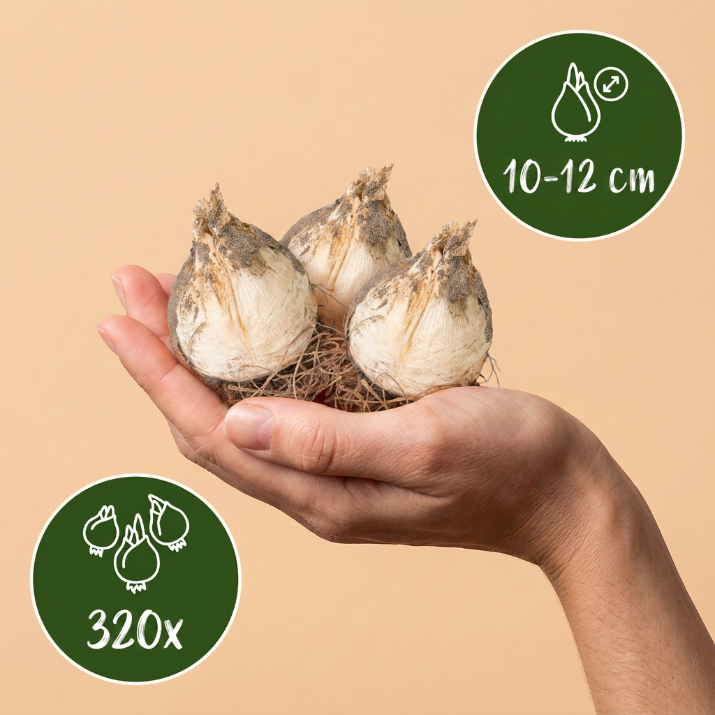 320x Allium Purple Rain - Cipolla ornamentale - Viola - Fioritura estiva - Calibro 10/12