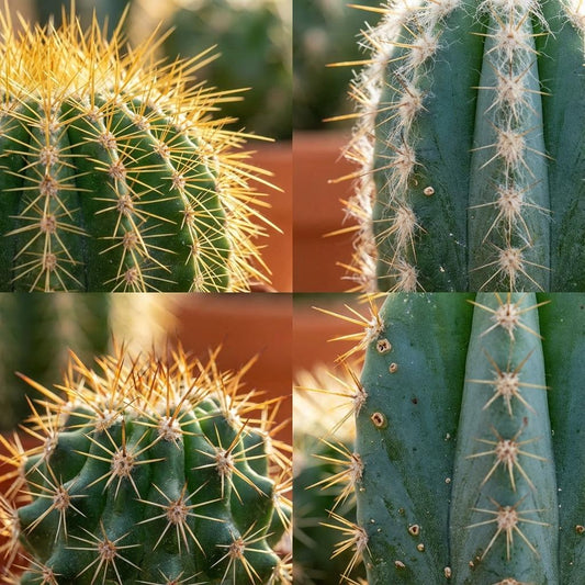 Mini Cactus Set - 18 Stuks - Ø 5.5 cm - Hoogte: 5-10 cm