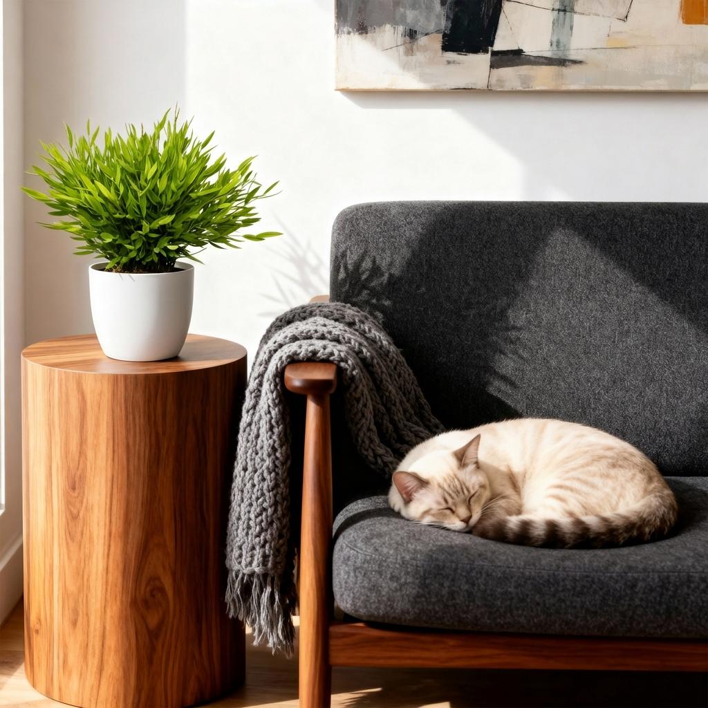 Houseplant - Bamusa Pogonatherum Monica - Bamboo Grass - Pet-Friendly Plant - Green - 1 Plant - with Pot White - Pot 12cm - Height 20cm
