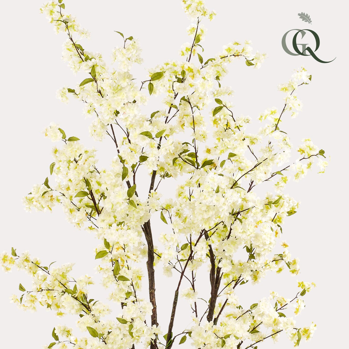 Artificial plant - Prunus - Cherry blossom - White - 210cm