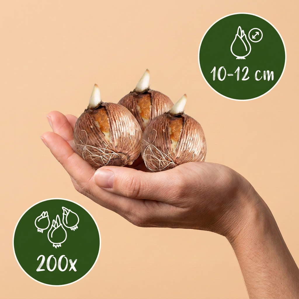 200x Gladiolo - Misto - Fioritura estiva - Calibro 10/12
