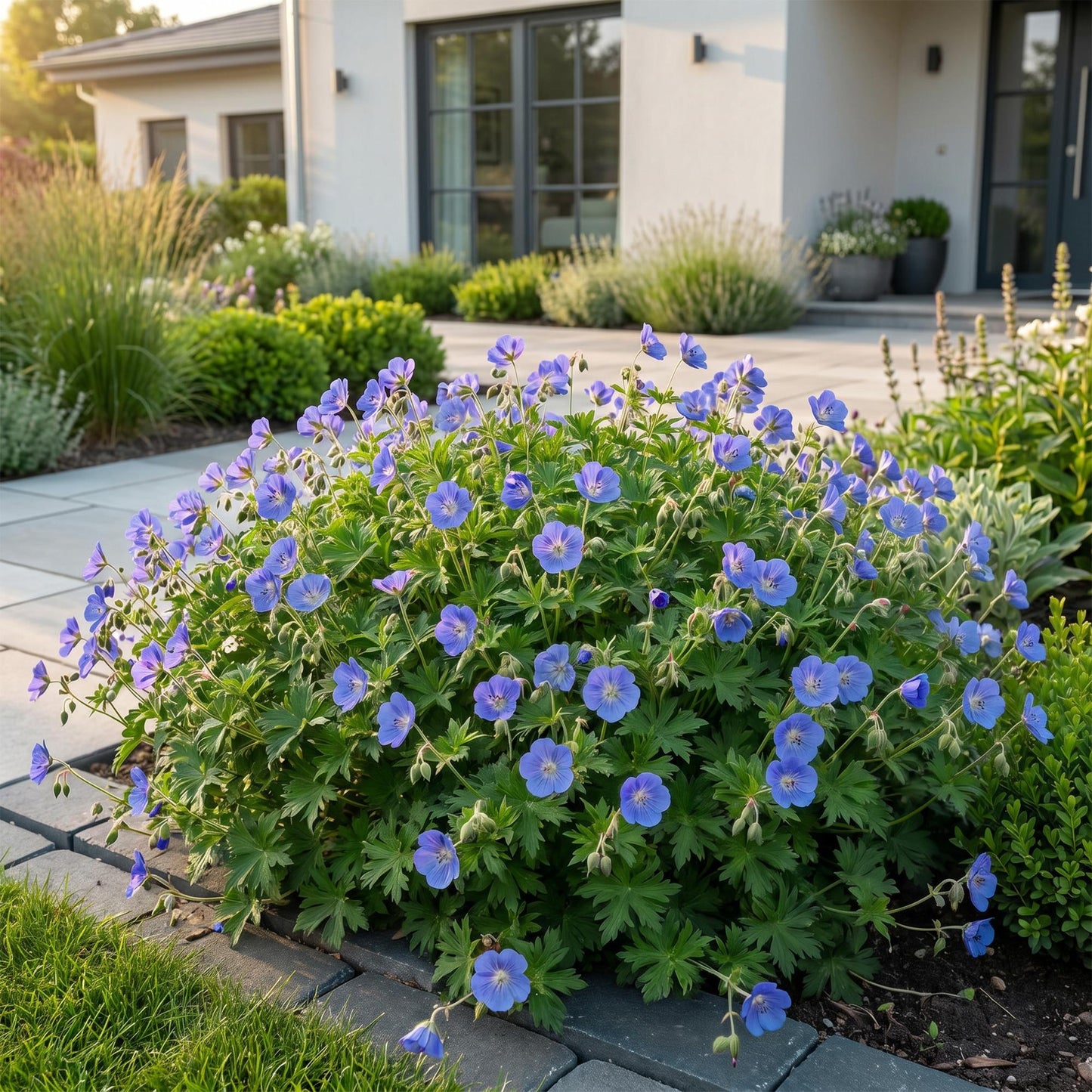 Vasteplant - Geranium Johnson's Blue - Ooievaarsbek - Bodembedekkend - Blauw - 1 Plant - Pot 11cm - Hoogte 15-25cm