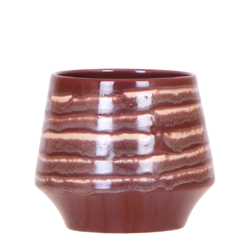 Hummingbird Home | Moonstone Burgundy decorative pot - Ø9cm