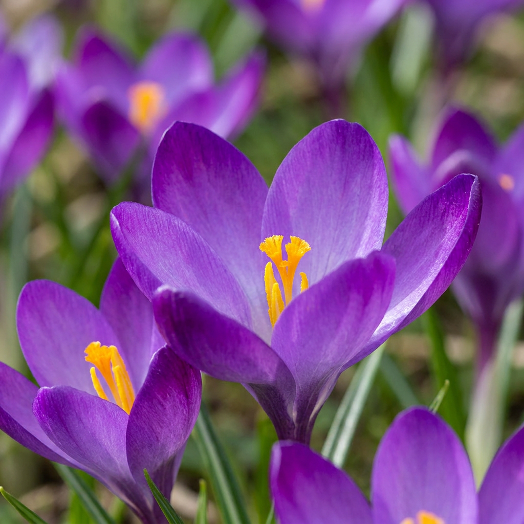 400x Crocus Ruby Giant - Croco - Viola - Bulbi da naturalizzazione - Calibro bulbo 5/+