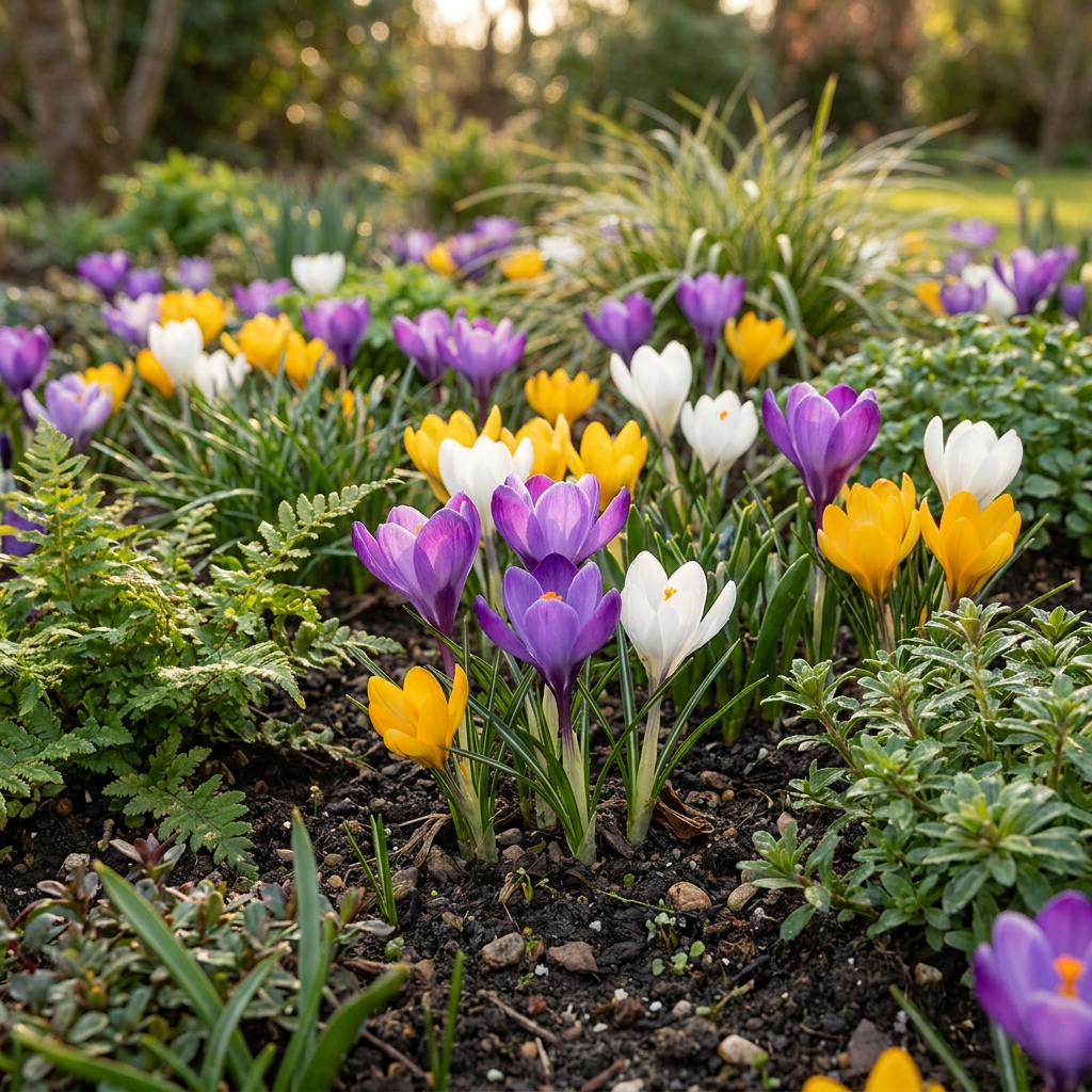 100x Crocus Species mix - Krokus soortenmix - Diversen - Verwilderingsbol - Bolmaat 5/6