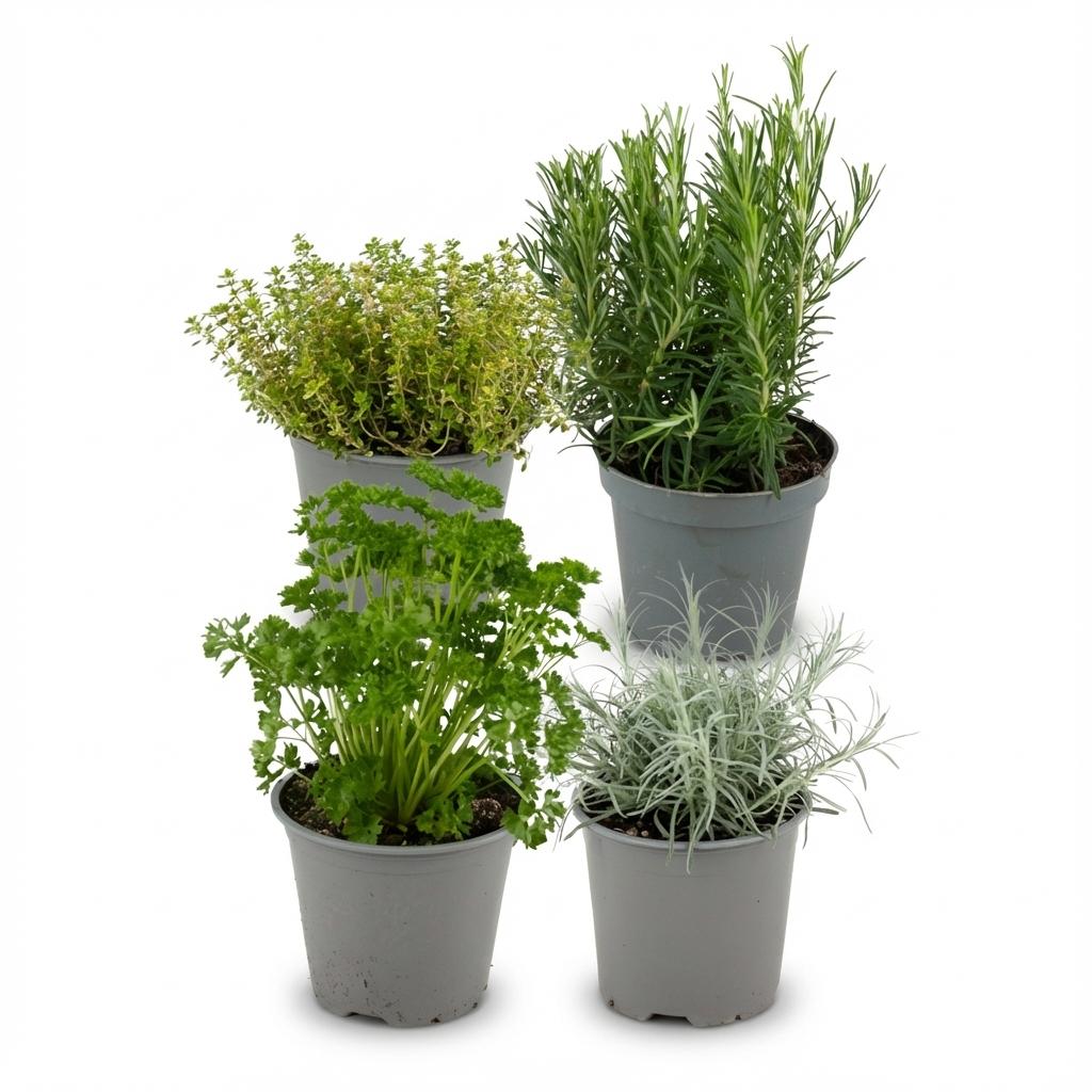 Italian Herb Mix - 4 Pieces - Ø 12 cm - Height: 12-15 cm