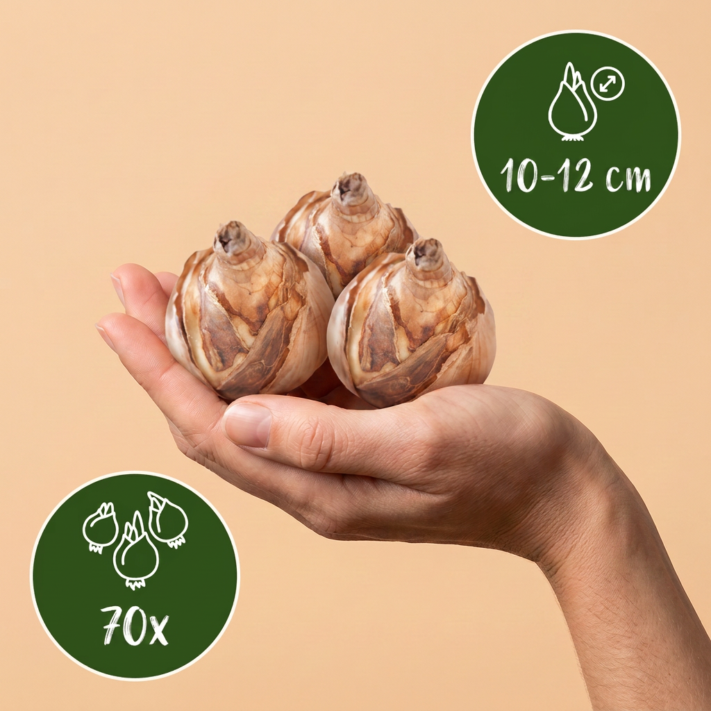 70x Bulb Dry Garden - Piante a bulbo per giardino secco - Misto - Fioritura estiva - Calibro bulbo 10/12