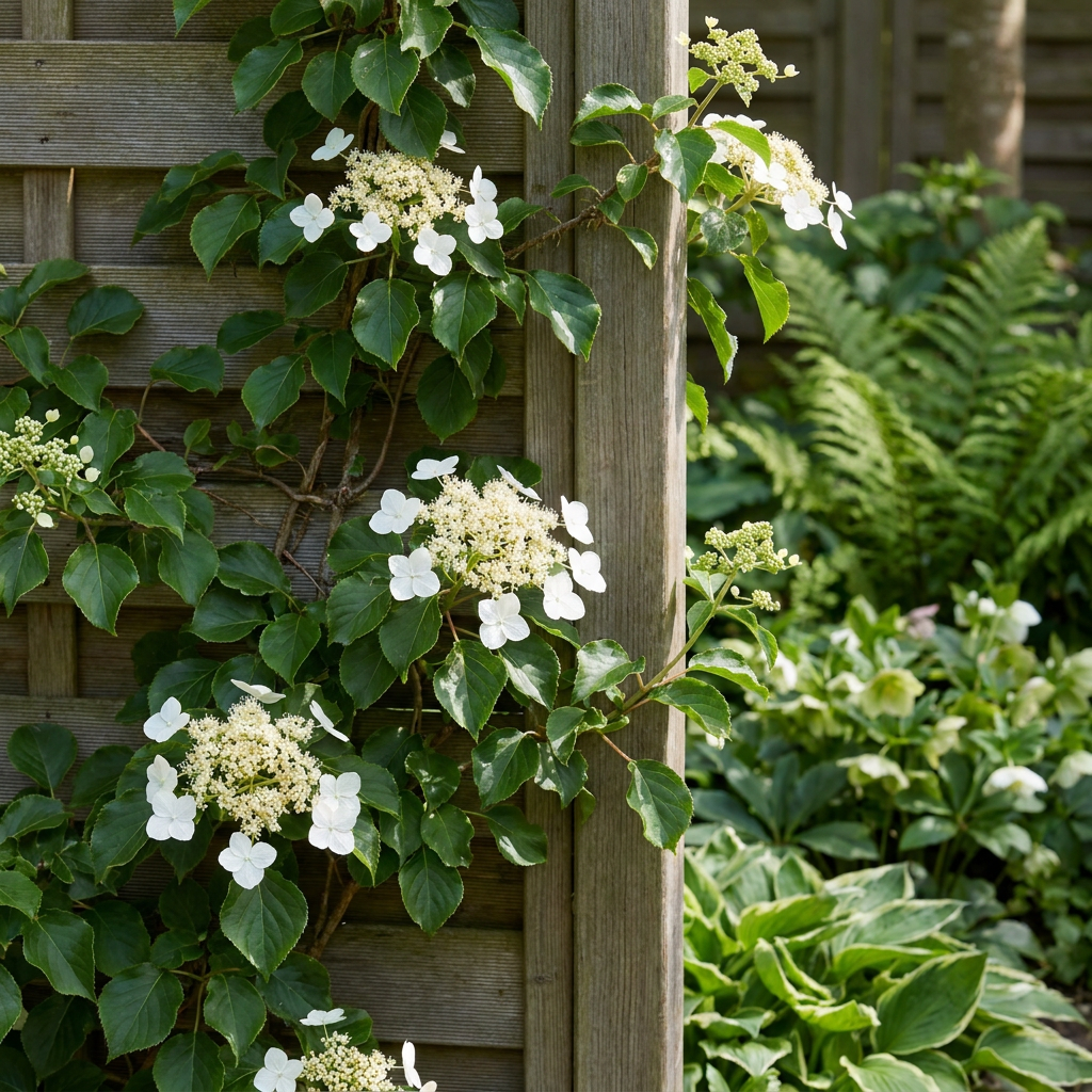 4x Hydrangea a. Petiolaris - Ortensia rampicante - Bianco - Pianta rampicante - Ø9cm - ↕35cm