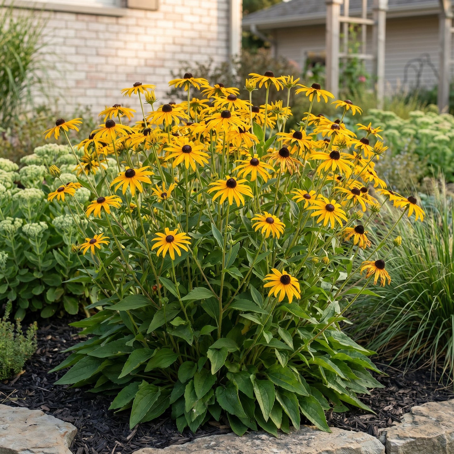 Perennial - Rudbeckia fulg. Goldsturm - Black-eyed Susan - Bee and butterfly attractants - Yellow - 24 Plants - Pot 11cm - Height 15-25cm