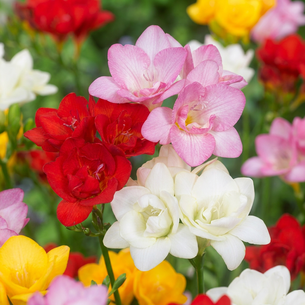 320x Freesia Double Mix - Dubbele fresia - Diversen - Snijbloem - Bolmaat 5/+