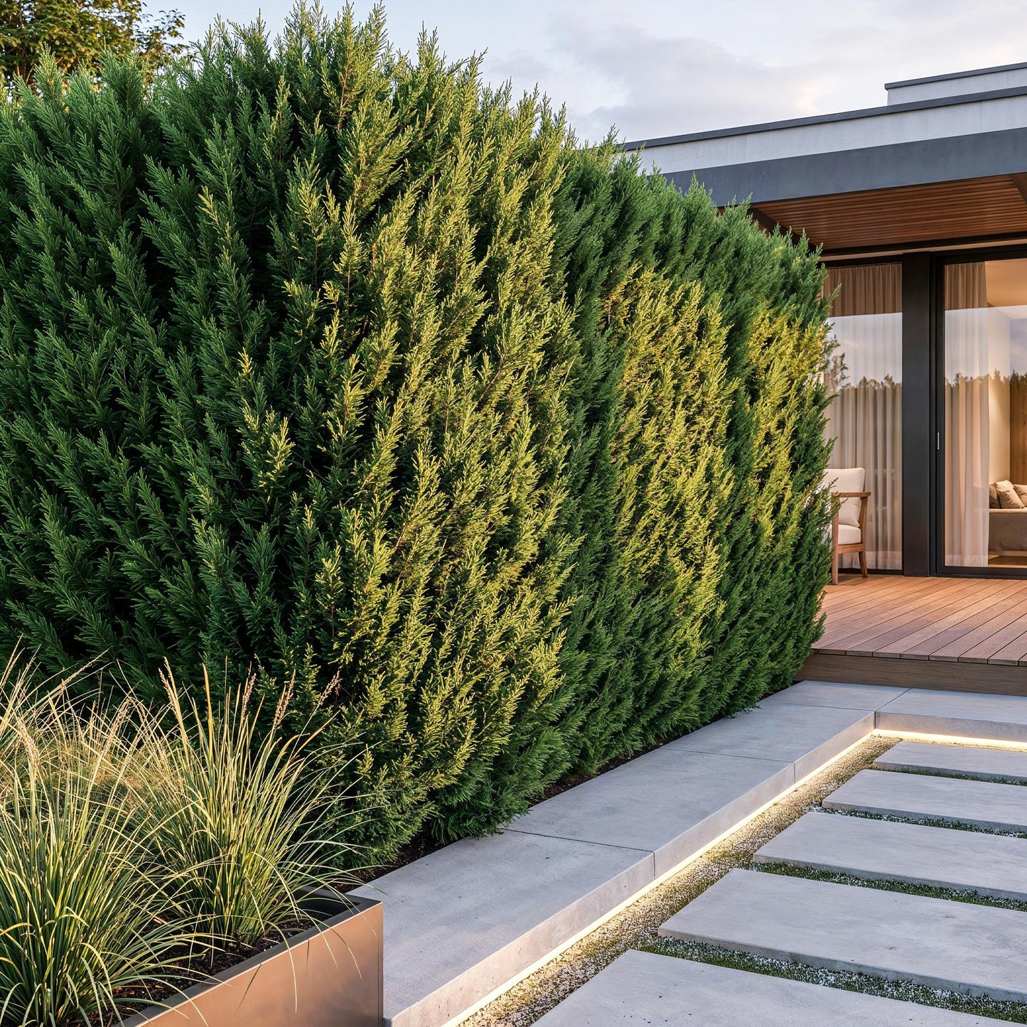 Green boutiQ - 8x Cupressocyparis leylandii 2011 - Leylandii - Hedge Plants - Evergreen - Green - Pot 9cm - Height 30-40cm