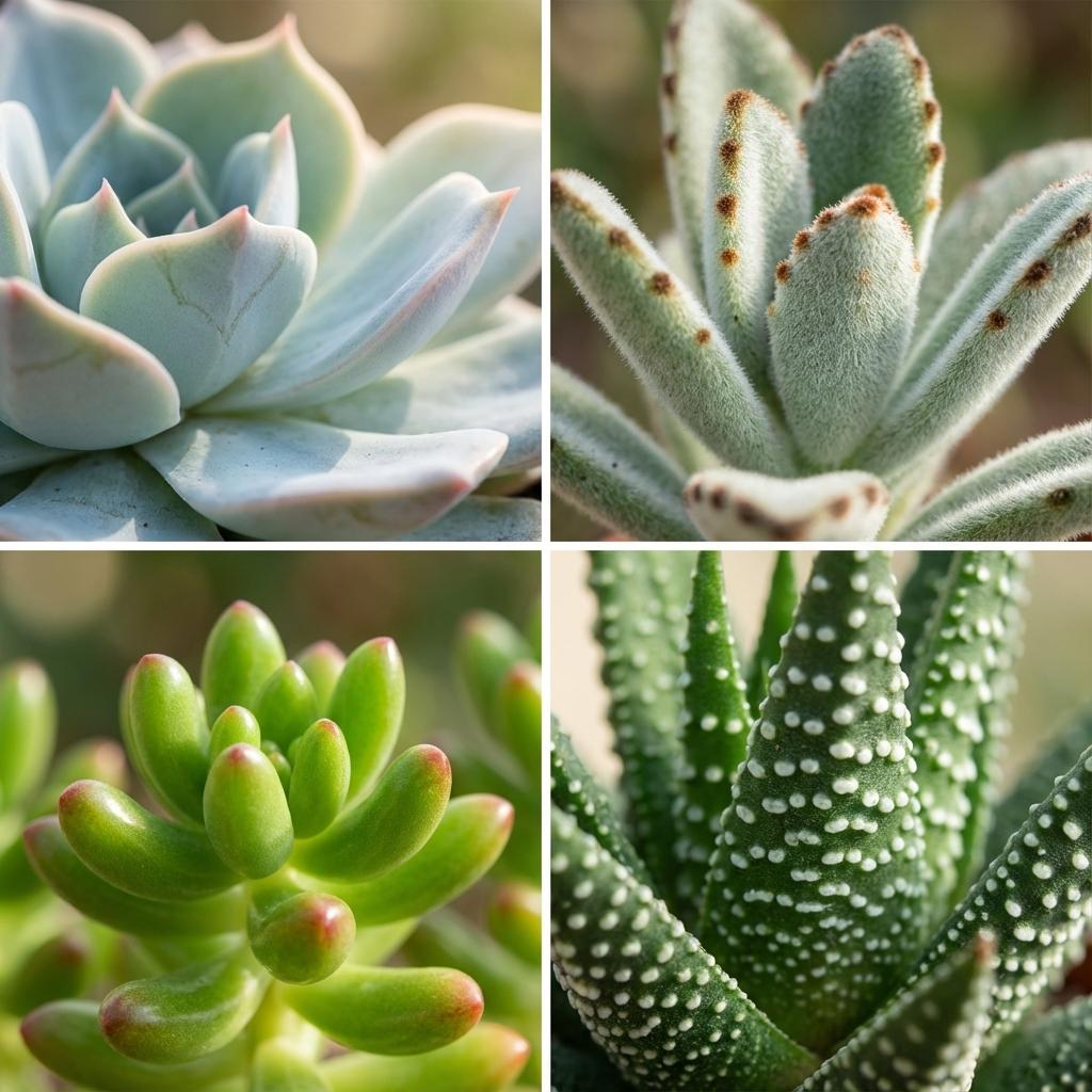 Mix di mini succulente - 9 pezzi - Ø 8,1 cm - Altezza: 5-10 cm - Vasi in terracotta