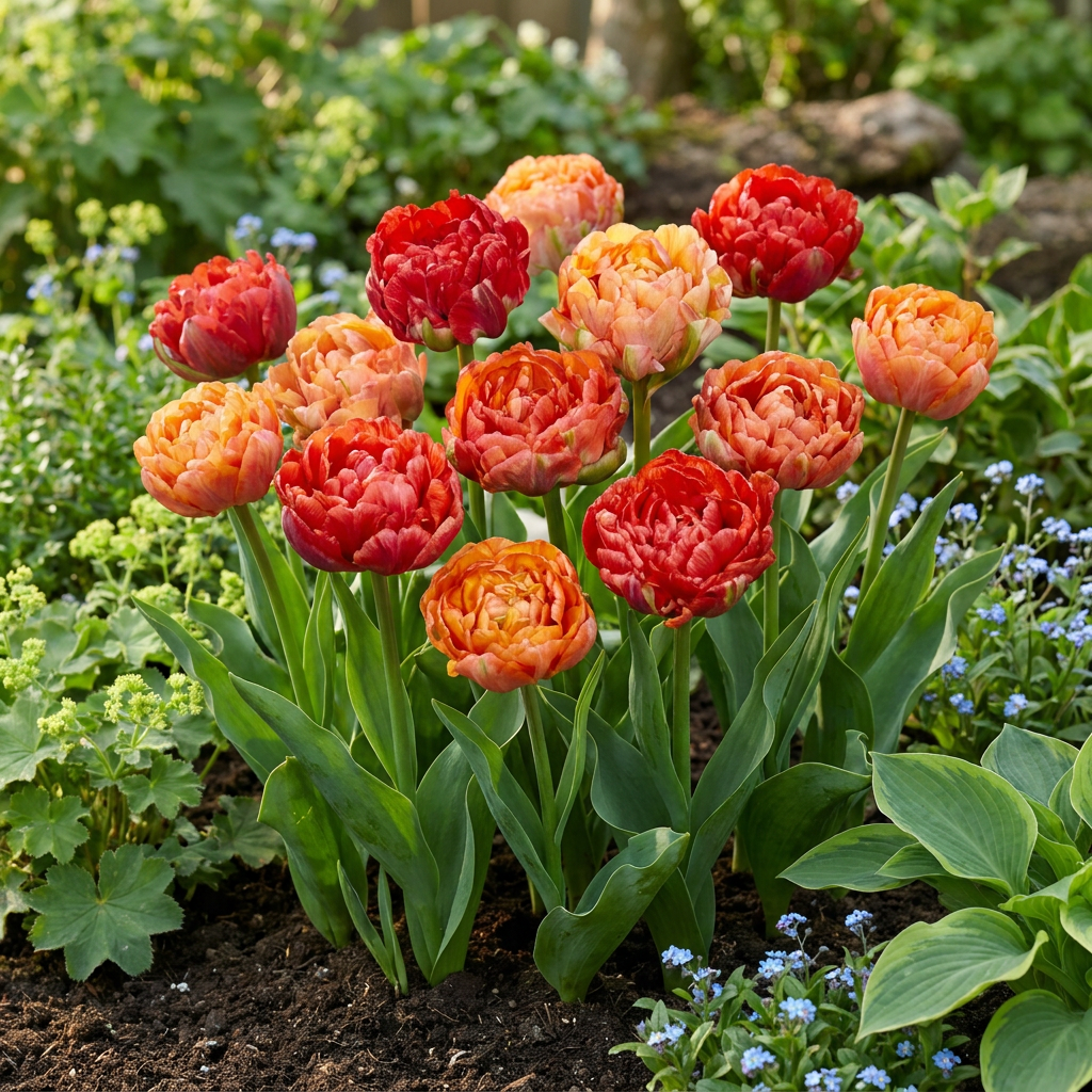 96x Tulipa Gudoshnik Double - Gevuldbloemige tulp Gudoshnik - Diversen - Voorjaarsbloeier - Bolmaat 11/12