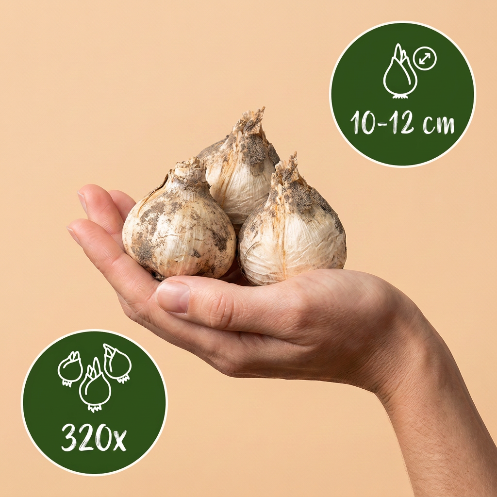 320x Allium Siculum - Siciliaanse honingklokje - Crème en Roze - Zomerbloeier - Bolmaat 10/12