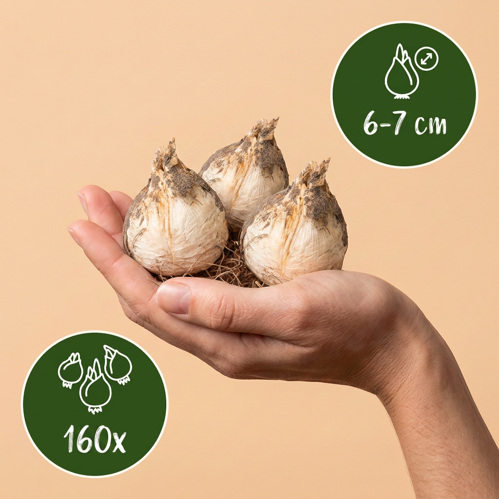 160x Allium Purple - White Mix - Sierui paars-wit mix - Paars en Wit - Zomerbloeier - Bolmaat 10/12