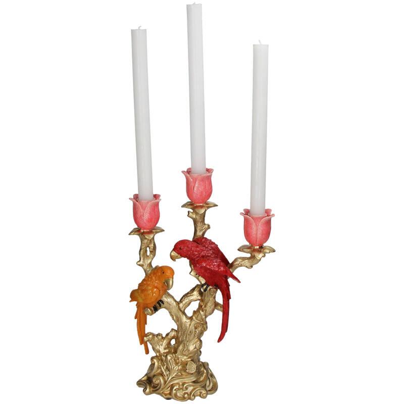 Bird Candlestick made of Polyresin – Atmospheric and Artistic
