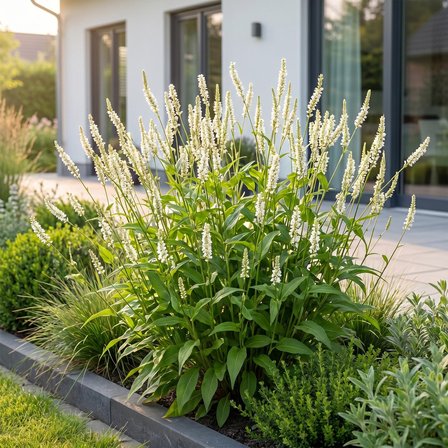 Vasteplant - Persicaria ampl. Alba - Duizendknoop - Schaduw - Wit - 1 Plant - Pot 11cm - Hoogte 15-25cm