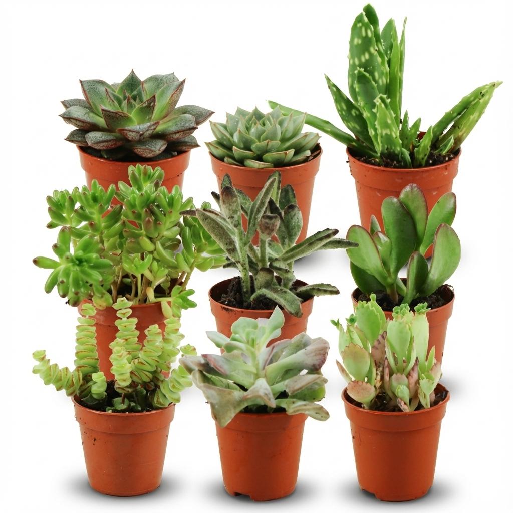 Mini Succulent Mix - 9 Pieces - Ø 5.5 cm - Height: 5-10 cm