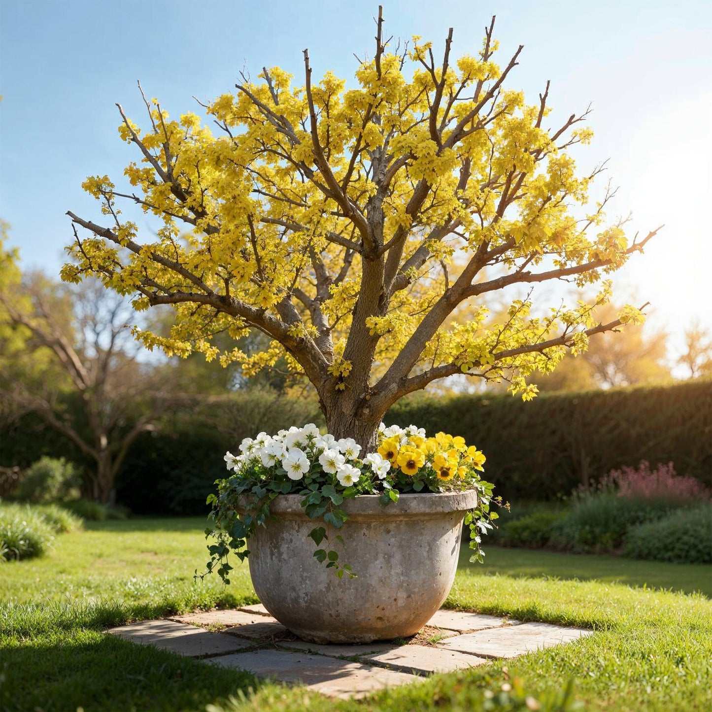 Green boutiQ - Tuinplant - Cornus mas - Bloem Geel - 3 Planten - Bladverliezend - Weinig Onderhoud - Pot 12cm Hoogte 35cm