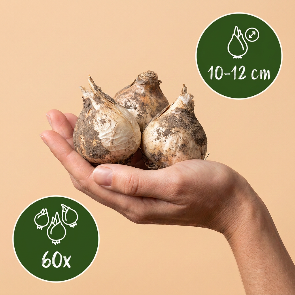 60x Allium Christophii - Aglio Ornamentale - Viola - Fioritura Estiva - Calibro Bulbo 10/12