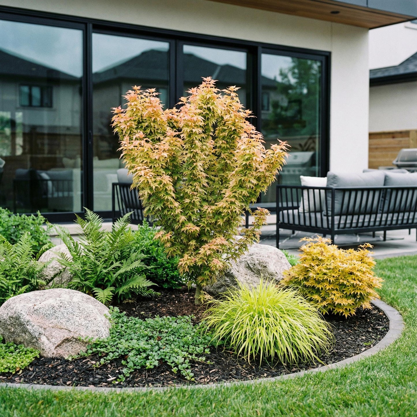 Pianta da giardino - Acer palmatum Koto Hime - Acero giapponese - Deciduo - Verde - 1 - Vaso 26cm - Altezza 90cm
