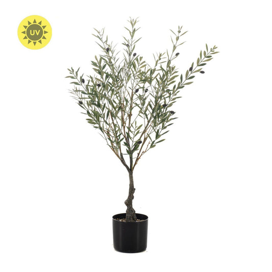 Olivier artificiel résistant aux UV en pot – 90 cm