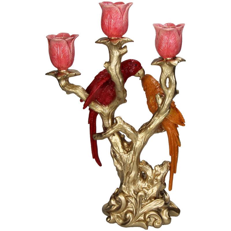 Bird Candlestick made of Polyresin – Atmospheric and Artistic