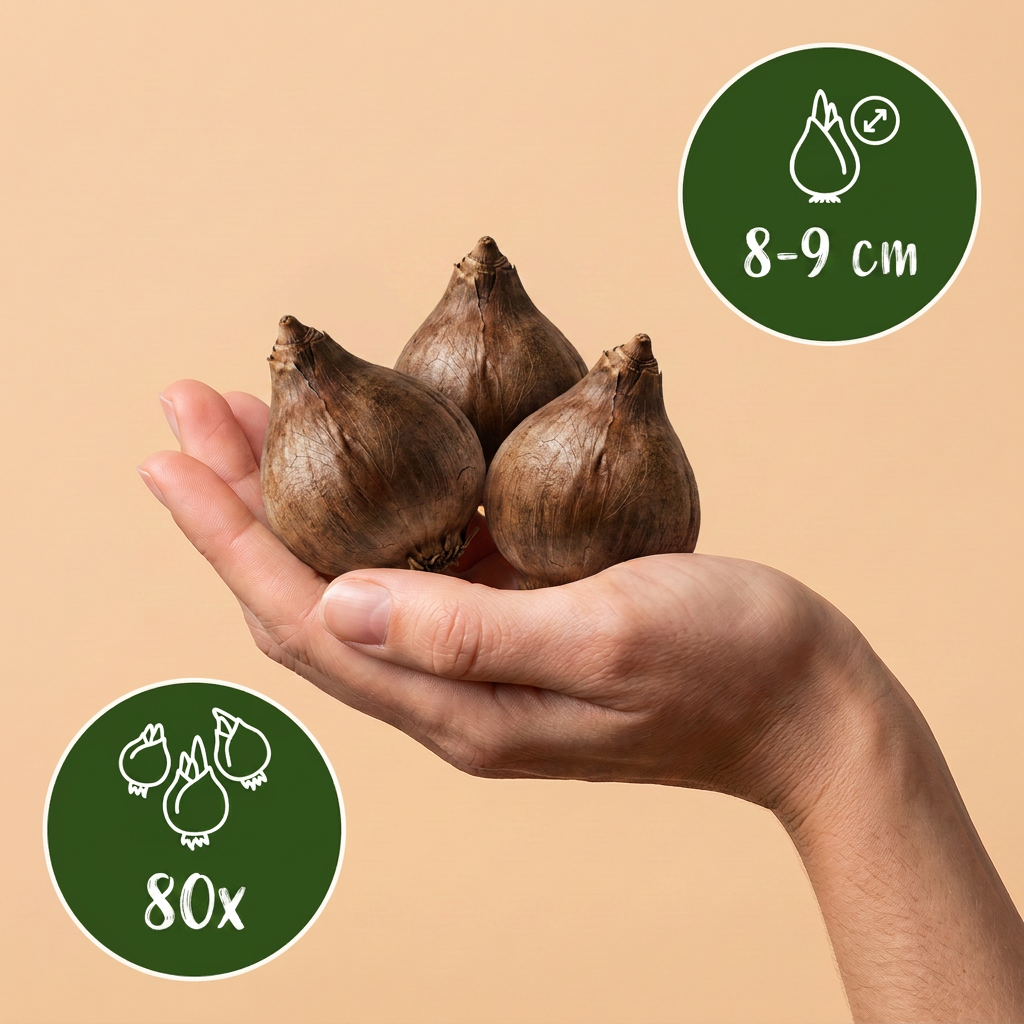 80x Leucojum Aestivum - Campanellino estivo - Bianco - Fioritura primaverile - Calibro bulbo 8/9