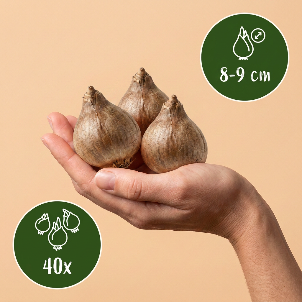 40x Leucojum Aestivum - Zomerschneeklokje - Wit - Voorjaarsbloeier - Bolmaat 8/9