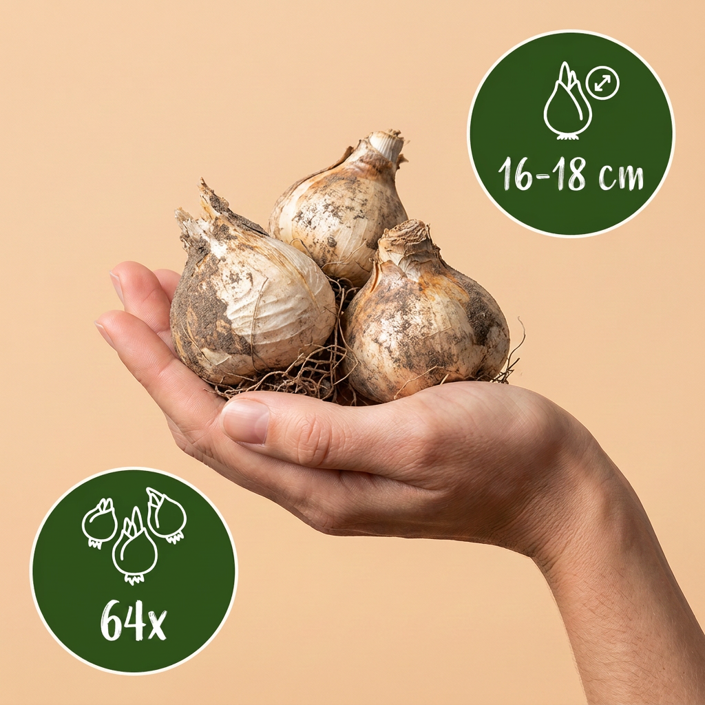 64x Allium Gladiator - Cipolla ornamentale - Viola - Fioritura estiva - Calibro bulbo 16/18
