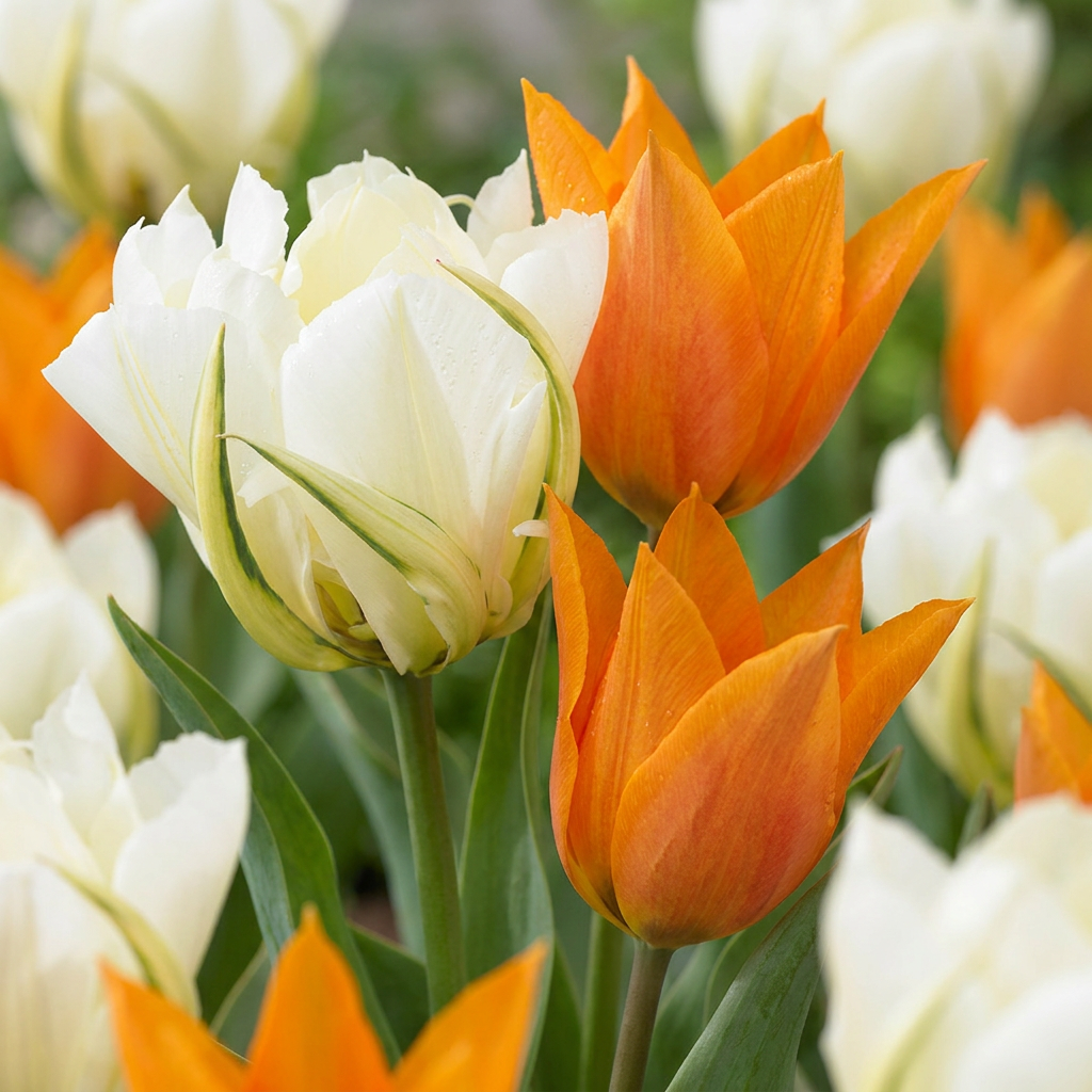15x Tulip Sunbath - Yellow and White - Spring flowering - Bulb size 11/12